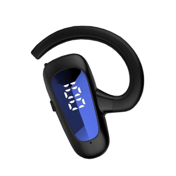 Écouteurs stéréo Bluetooth à affichage numérique Bone Conduction Concepts, style : mono-oreille, double oreille avec chargeur.